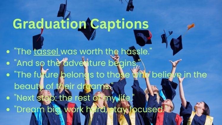 Graduation Captions