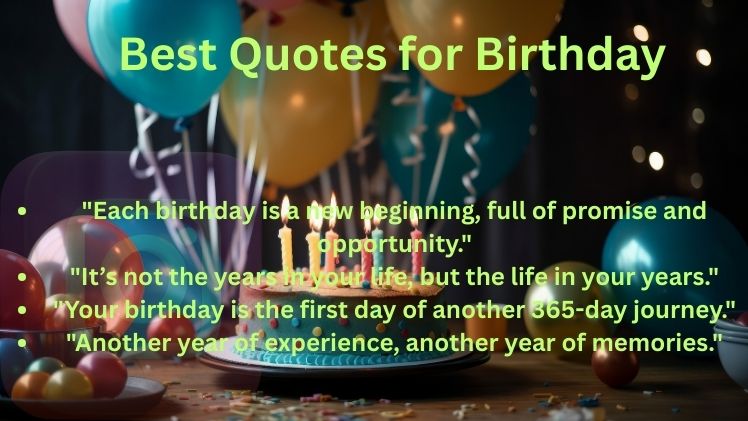 Best Quotes for Birthday