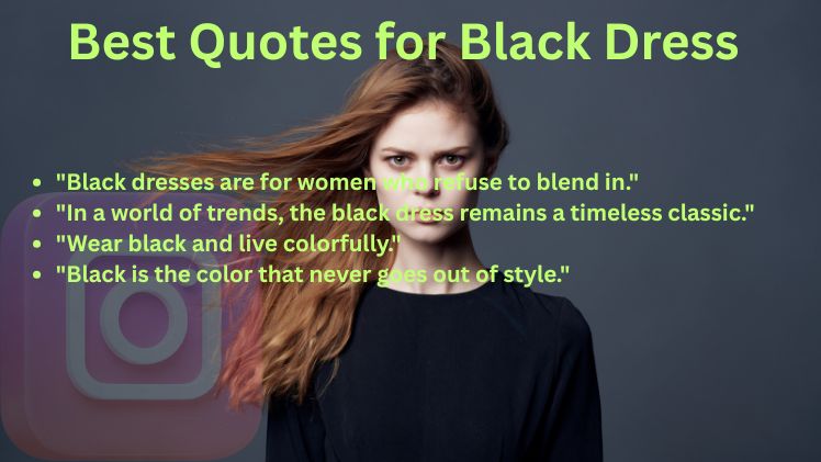 Best Quotes for Black Dress