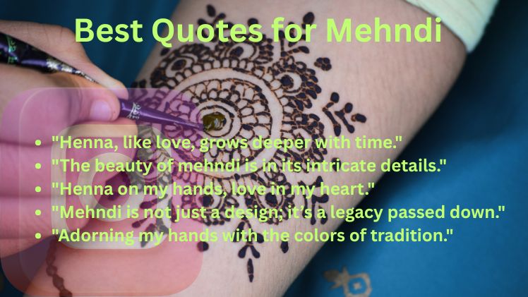 Best Quotes for Mehndi