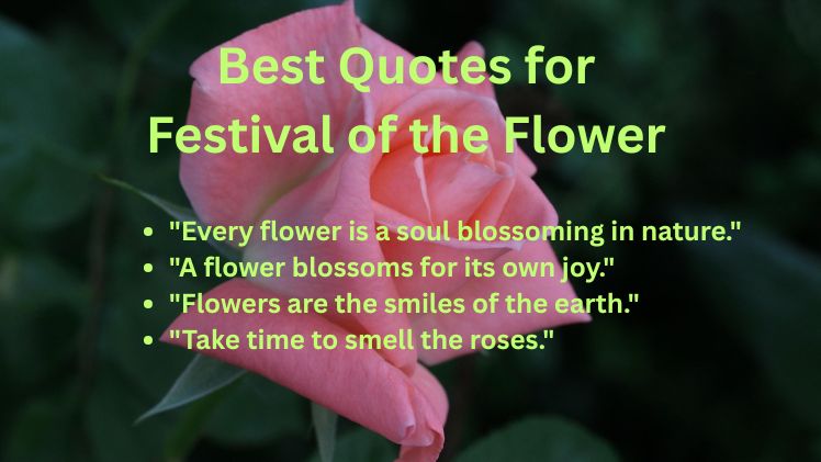 Best Quotes for Festival of the Flower