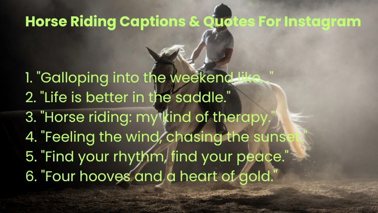Horse Riding Captions & Quotes For Instagram